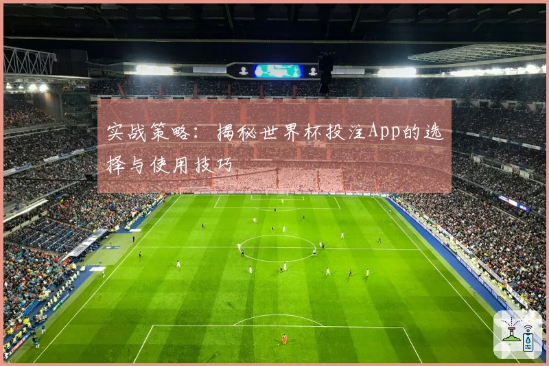 实战策略：揭秘世界杯投注App的选择与使用技巧